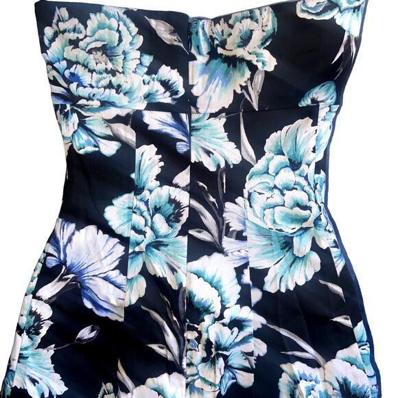 Women's White House Black Market Strapless Floral Dress Size 0 - Picture 9 of 9
